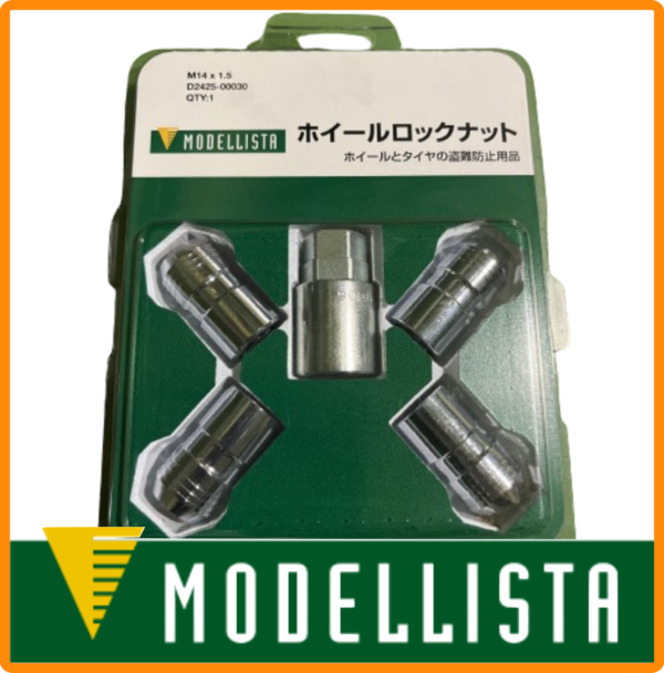【MODELLISTA】ホイールロックナット　M14 X 1.5 テーパーナット用